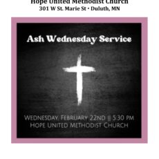 Worship Bulletin for Ash Wednesday – 2/22/2023