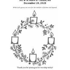 Worship Kit for Sunday, December 20, 2020